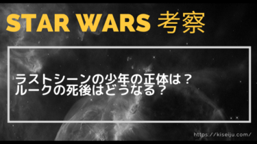 スターウォーズ8 最後のジェダイ ラストシーンの少年の正体は そしてルークの死後はどうなる Kisei Movie